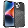 Mobigear Groove Coque iPhone 15 Plus Coque arrière en TPU Souple - Noir
