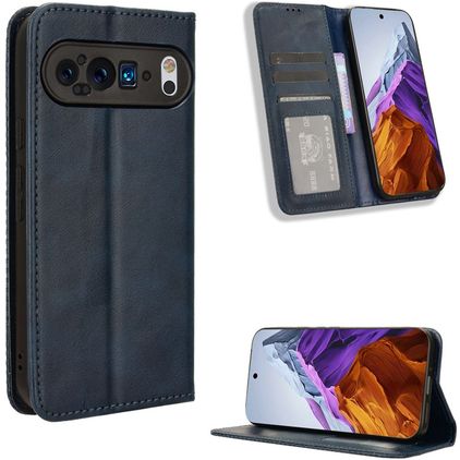 Mobigear Sensation Housse Google Pixel 9 Etui Porte-Monnaie - Bleu