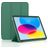 Mobigear Tri-Fold Gel Coque iPad 10 (2022) Etui en TPU,Similicuir - Vert