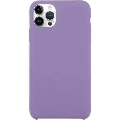 Mobigear Rubber Touch Coque iPhone 15 Pro Max Coque arrière en Silicone - Violet