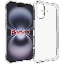 Mobigear Cushion Coque Transparente iPhone 17 Coque arrière en TPU Souple - Transparent