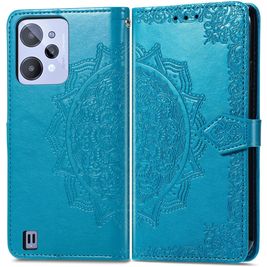 Mobigear Mandala Housse Realme C31 Etui Porte-Monnaie - Bleu
