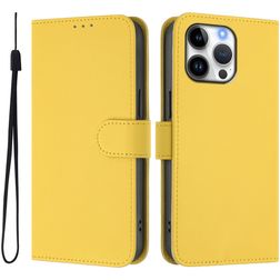 Mobigear Urban Wallet Housse iPhone 16 Pro Max Etui Porte-Monnaie - Jaune