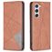 Mobigear Rhombus Slim Housse Samsung Galaxy S24 Etui - Marron