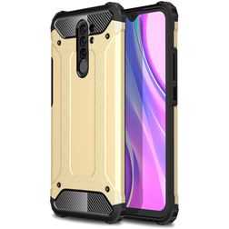 Mobigear Outdoor Coque Xiaomi Redmi 9 Coque arrière Rigide Anti-Chocs - Or