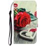 Mobigear Design Housse Xiaomi Redmi 9C Etui Porte-Monnaie - Des roses