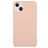 Mobigear Rubber Touch Coque iPhone 15 Plus Coque arrière en Silicone - Rose pastel
