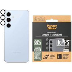 PanzerGlass Hoops Samsung Galaxy S24 FE Verre trempé Protection Objectif Caméra - Compatible Coque - Noir