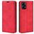 Mobigear Retro Slim Motorola Moto E13 Étui Portefeuille - Rouge