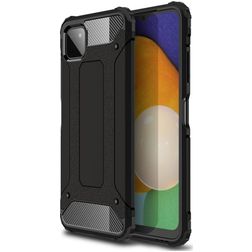 Mobigear Outdoor Samsung Galaxy A22 5G Plastique rigide Coque arrière Antichoc - Noir