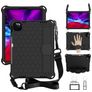 Mobigear Ruggedized Coque iPad 10 (2022) Coque arrière en EVA + Porte-crayon + Bandoulière + Support Amovible - Noir