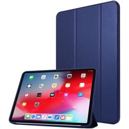 Mobigear Tri-Fold Gel iPad Pro 11 pouces (2022) TPU / Similicuir Étui - Bleu