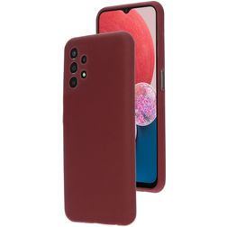 Mobiparts Samsung Galaxy A13 4G Silicone Coque arrière - Plum Red