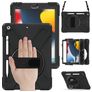 Mobigear SureGrip XGuard Coque iPad 7 (2019) Coque arrière en Plastique rigide,Silicone + Porte-crayon + Bandoulière + Support Amovible - Noir