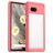 Mobigear Crystal Coque Google Pixel 7a Coque arrière Rigide - Transparent / Rouge