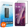 Mobigear Premium Motorola Edge 60 Pro Verre trempé Protection d'écran - Compatible Coque - Noir (Lot de 2)