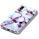 Mobigear Marble Coque Xiaomi Mi 8 Coque arrière en TPU Souple - Rouge