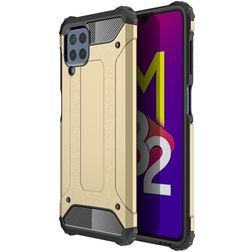 Mobigear Outdoor Coque Samsung Galaxy M32 4G Coque arrière Rigide Anti-Chocs - Or