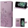 Mobigear Butterfly Housse OnePlus 10T Etui Porte-Monnaie - Violet