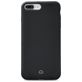 Mobilize Solid Coque iPhone 8 Plus Coque arrière en Silicone - Noir