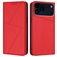 Mobigear Frosted Flip Housse iPhone 17 Pro Etui Porte-Monnaie - Rouge