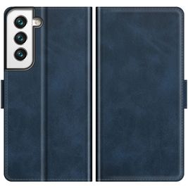 Mobigear Slim Magnet Housse Samsung Galaxy S22 Etui Porte-Monnaie - Bleu
