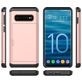 Mobigear Card Coque Samsung Galaxy S10 Coque arrière Rigide Anti-Chocs avec Porte-Cartes - Rose
