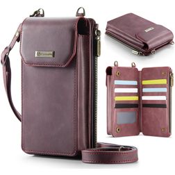 CaseMe ME40 Crossbody Sac téléphone - Large - Rouge