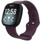 Mobigear Sport Dual Bracelet Silicone Fitbit Versa 3 Fermeture à clou et passant - Violet