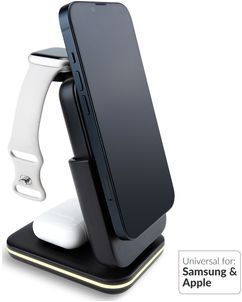 Mobilize 4in1 Detachable - Station de recharge Qi Wireless 15W - Noir