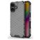Mobigear Honeycomb Coque iPhone 16 Coque arrière Rigide Anti-Chocs - Noir