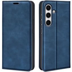 Mobigear Retro Slim Samsung Galaxy S24 FE Étui Portefeuille - Bleu foncé