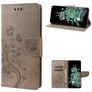 Mobigear Butterfly Housse OnePlus 10T Etui Porte-Monnaie - Gris