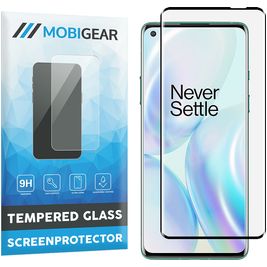 Mobigear Curved OnePlus 8 Verre trempé Protection d'écran - Compatible Coque - Noir