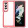Mobigear Crystal Coque Samsung Galaxy Z Fold 4 Coque arrière Rigide - Transparent / Rouge