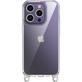 Mobigear Bungy Coque iPhone 15 Pro Coque arrière Rigide - Argent