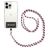 Mobigear Lanyard - Cordon de téléphone universel ajustable - Blanc / Rouge / Vert