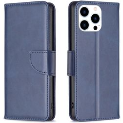 Mobigear Excellent Housse iPhone 16 Pro Etui Porte-Monnaie - Bleu