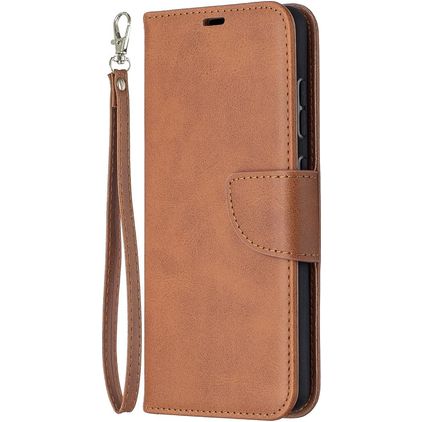 Mobigear Excellent Housse Samsung Galaxy A52s 5G Etui Porte-Monnaie - Cognac