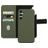 Mobiparts Samsung Galaxy A34 Coque Cuir véritable Étui 2en1 avec coque amovible Portefeuille - Vert