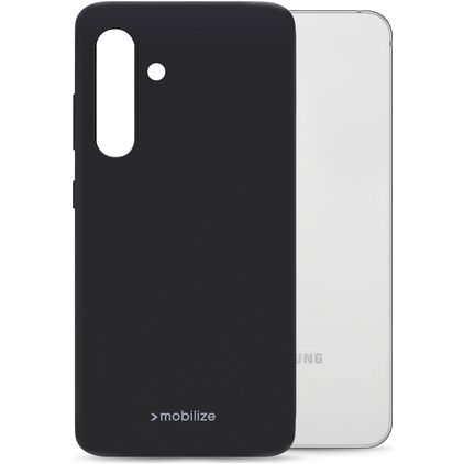 Mobilize Rubber Gelly Coque Samsung Galaxy S26 Coque arrière en TPU Souple - Noir