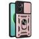 Mobigear Armor Ring Cam Slide Coque Xiaomi Redmi 10 5G Coque arrière Rigide Anti-Chocs avec Anneau-Support et Protecteur Lentilles - Rose doré