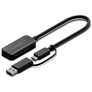 Cygnett Unite - Adaptateur USB-A / USB-C vers SD Card - Noir