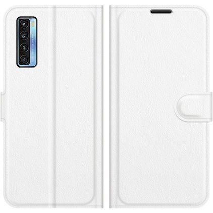 Mobigear Classic Housse TCL 20S Etui Porte-Monnaie - Blanc