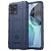 Mobigear Rugged Shield Motorola Moto G72 TPU souple Coque arrière Antichoc - Bleu