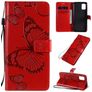Mobigear Butterfly Housse Samsung Galaxy A31 Etui Porte-Monnaie - Rouge