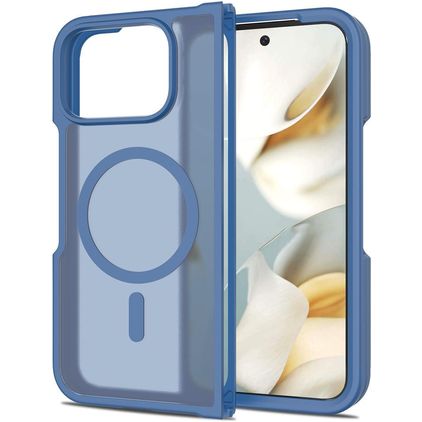 Mobigear Shockproof Google Pixel 10 Pro Fold MagSafe Plastique rigide Coque arrière - Bleu