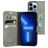 Mobiparts Classic Wallet iPhone 13 Pro Étui Portefeuille - Granite Grey
