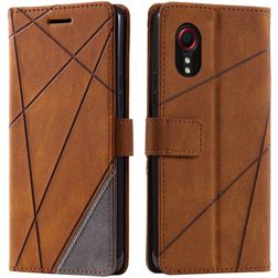 Mobigear Rhombus Housse Samsung Galaxy Xcover 7 Etui Porte-Monnaie - Marron