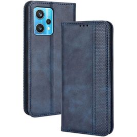 Mobigear Sensation Housse Realme 9 Pro Etui Porte-Monnaie - Bleu